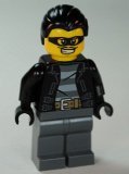 LEGO cty0478 Police - City Bandit Male, Black Hair, Mask