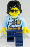 LEGO cty0936 Police Officer, Female, Dark Blue Legs, Sunglasses