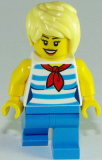 LEGO cty0938 Ice Cream Vendor - Striped Shirt