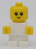 LEGO njo446 Baby - White Body with Yellow Hands, Head with Neck